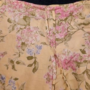 Chaps yellow floral pajamas